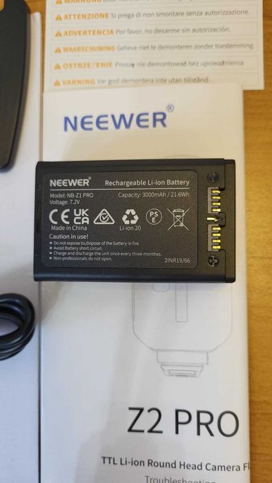 NEEWER Z2PRO-S 76Ws TTL Okrągła lampa błyskowa Speedlite