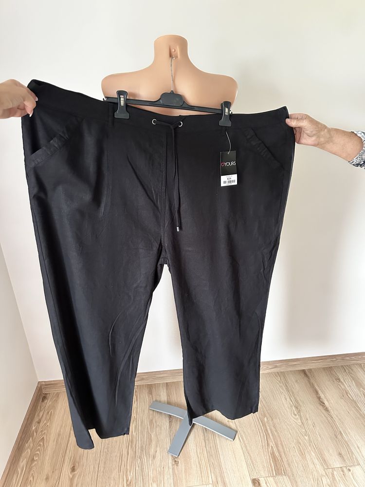 Nowe lniane spodnie yours rozmiar 58/60 len wiskoza