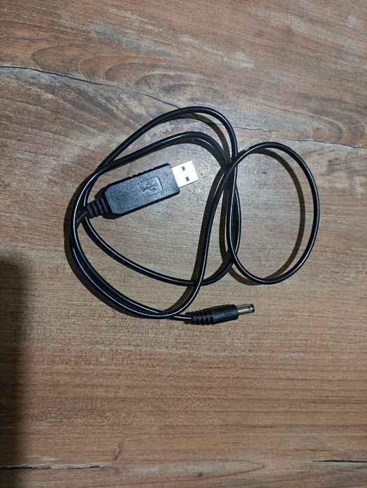 Кабель, дріт, провод для роутера 12v, модему usb dc з 5v на 12v вольт