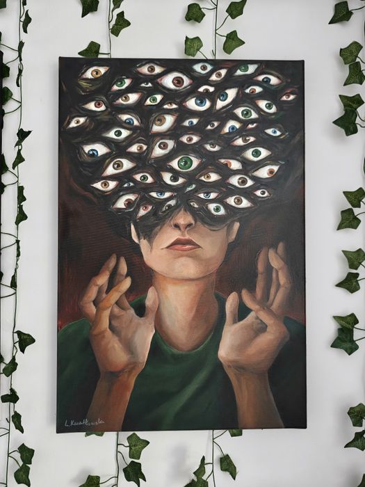 Obraz olejny 40x60cm "The Eye"
