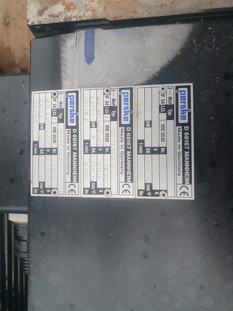 Silnik elektryczny Perske KNS 70.12-2 KCS 71.16-2 KCS 70.12-2