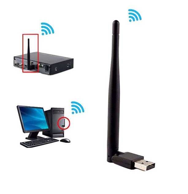 Вайфай адаптер wifi для пк ноутбука приставки т2