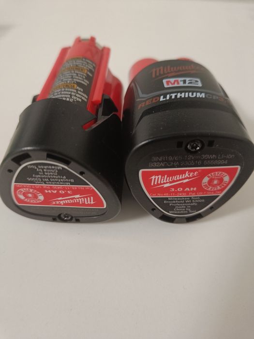 Акумулятор Milwaukee M12/3.0Ah (оригінальний корпус + комірки EVE)