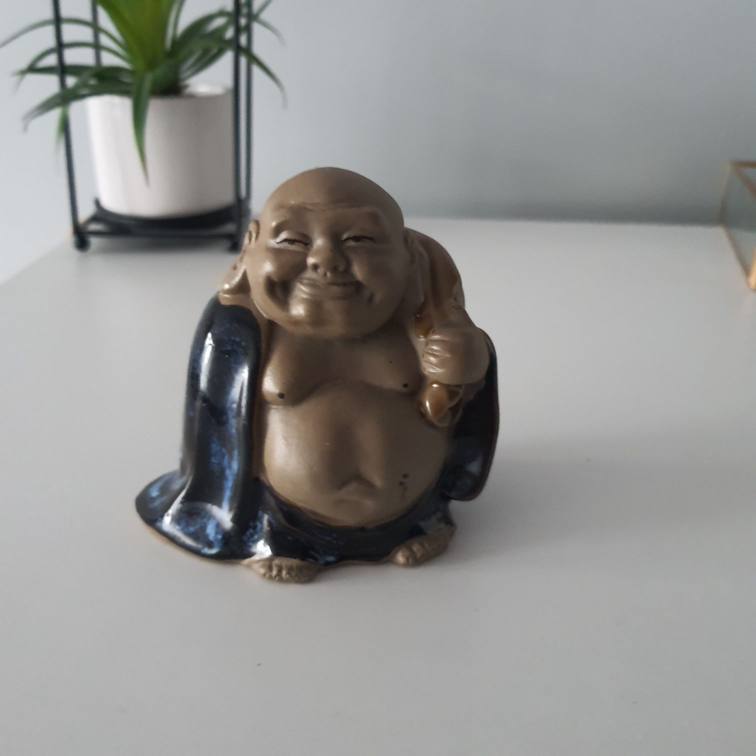 Budda mnich figurka kolekcjonerska Buddha ceramika lata 60-te  NOWA