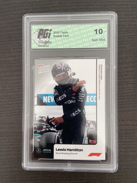 3 Lewis Hamilton 2020 Topps Rookie Cards Gem Mint PGI Graded 10