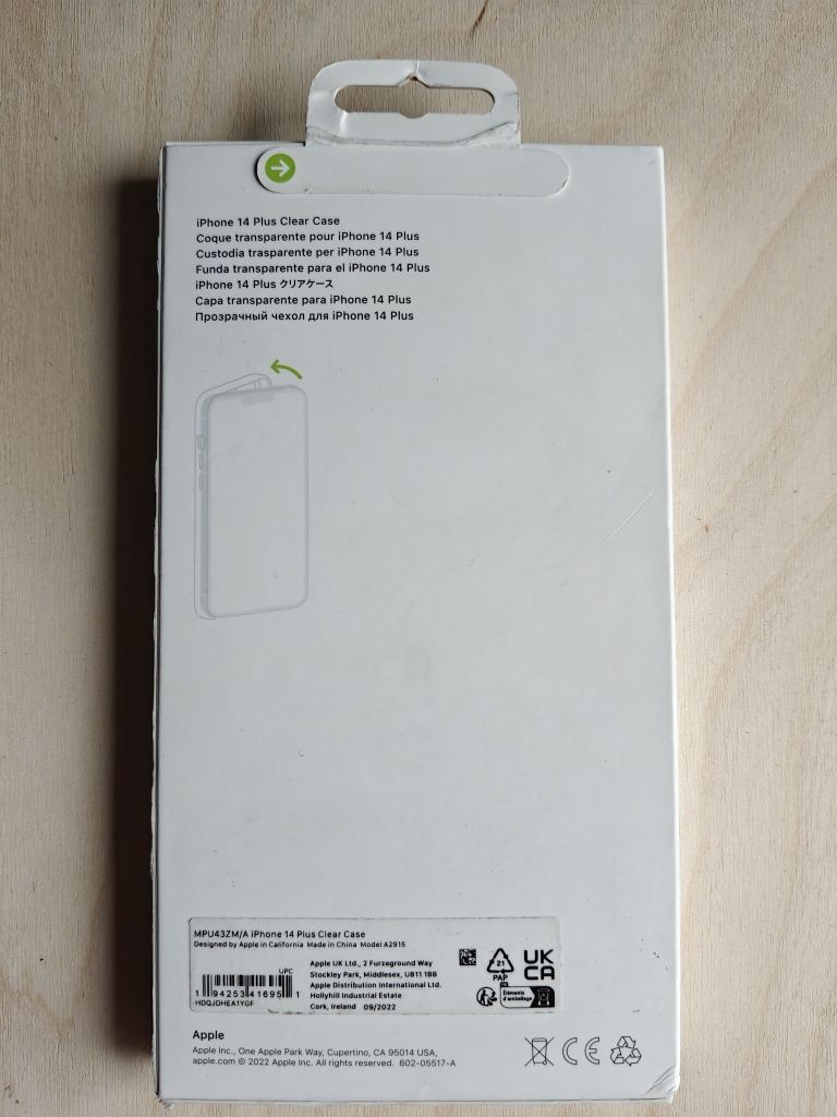 Oryginalne Etui clear case Apple IPhone 14 plus