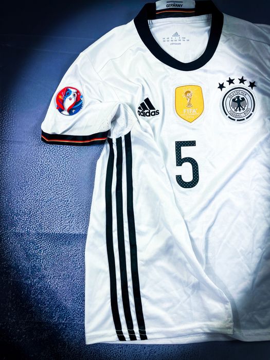 Vintage T-shirt Germany Piłkarska Adidas Hummels 2014 World Champions