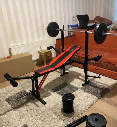 Лавка для жима штанги W-65 + парта Скотта скамья жиму Тренажер Лава