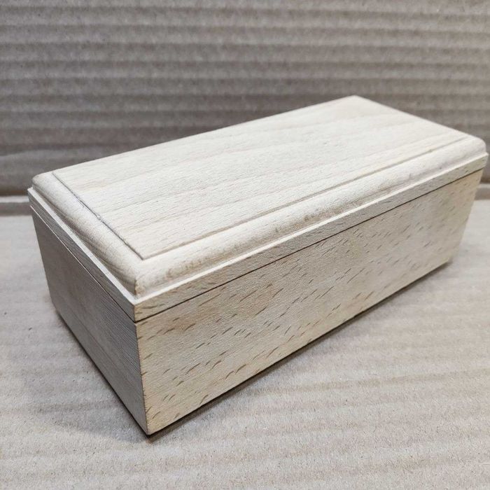 Шкатулка Бук, цельній массив, ручная работа без лака 180х85х70, 270 г