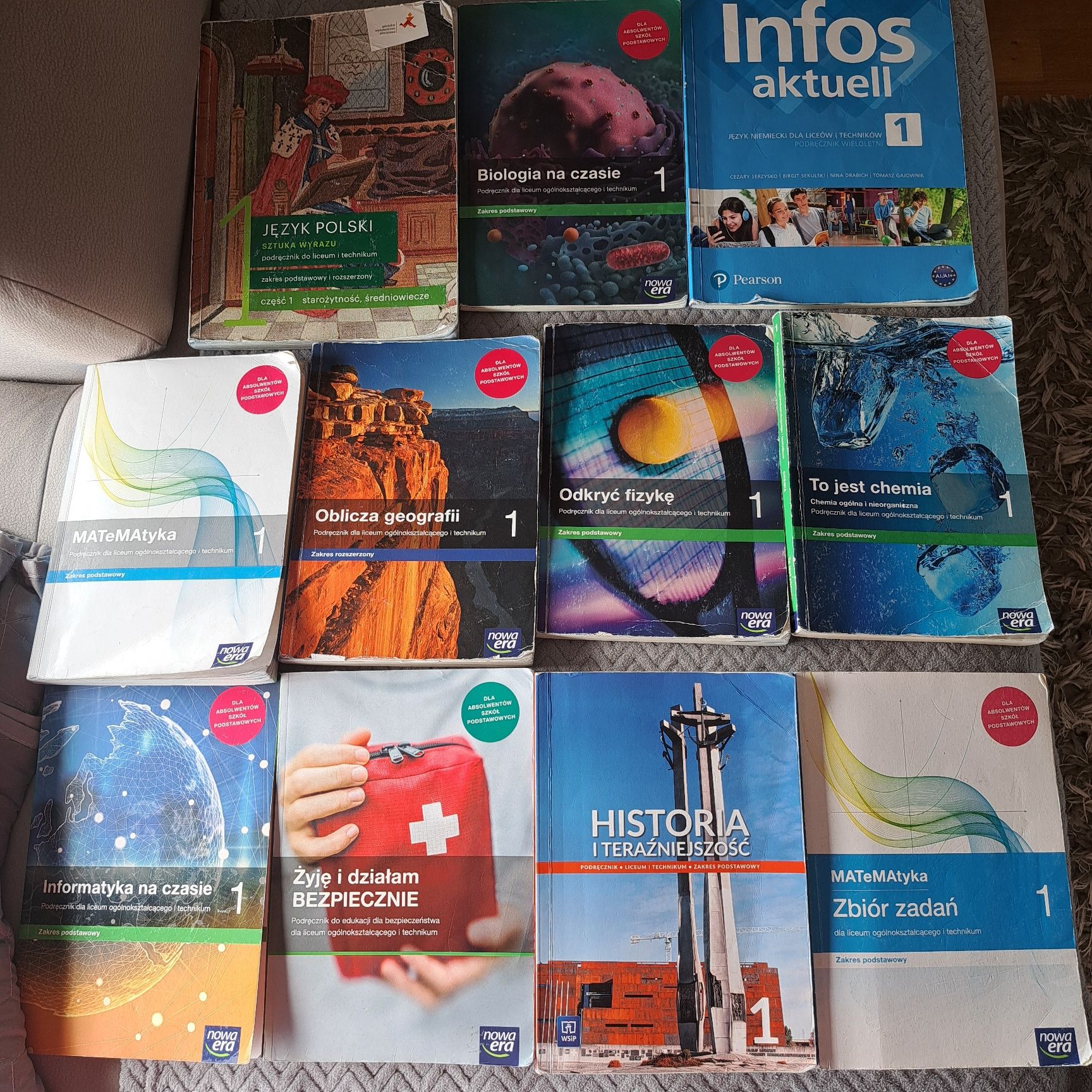 Podręczniki do liceum  i technikum 1 klasa