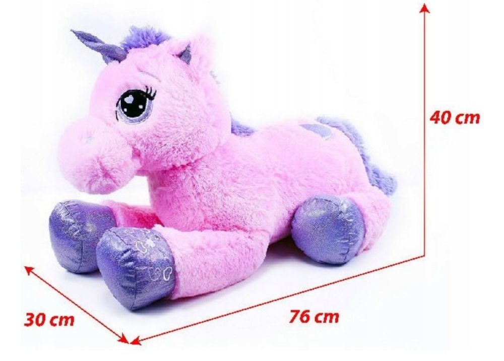 Maskotka Jednorożec Różowy Gigant - 85cm
