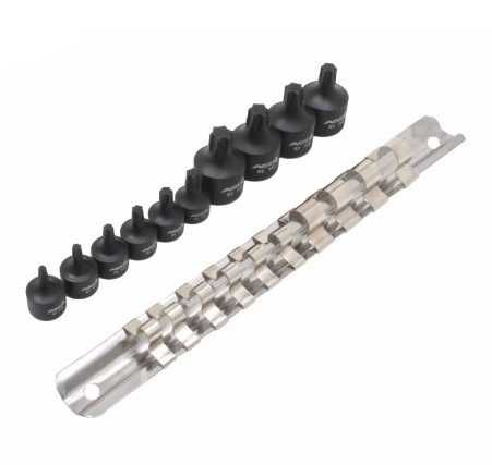 JOGO DE 10PCS 1/4"+ 3/8" TORX IMPACTO   REF: A-1M10S
