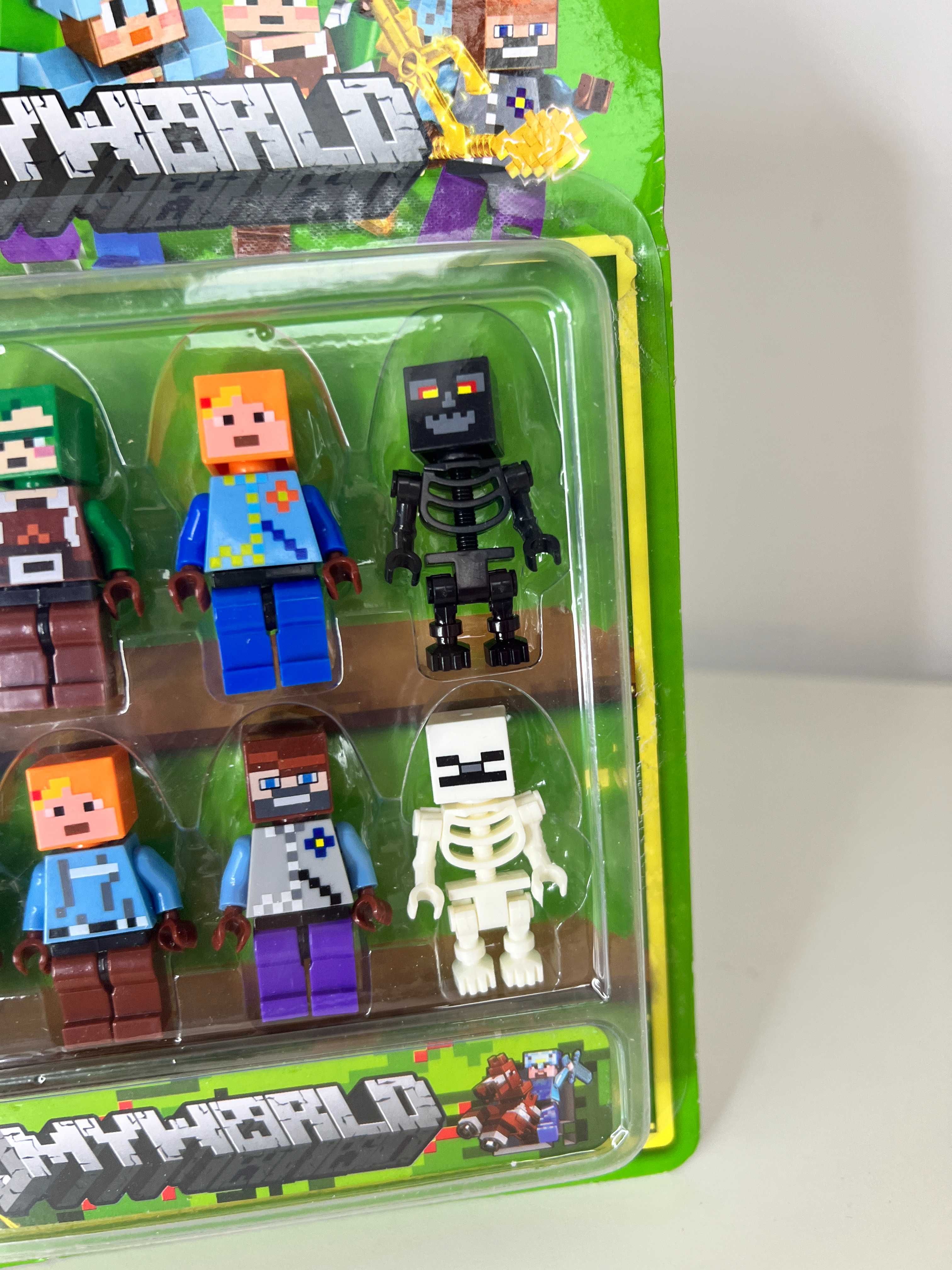 8 figurek Minecraft Klocki Ludziki MyWorld nie Lego Duplo Ninja