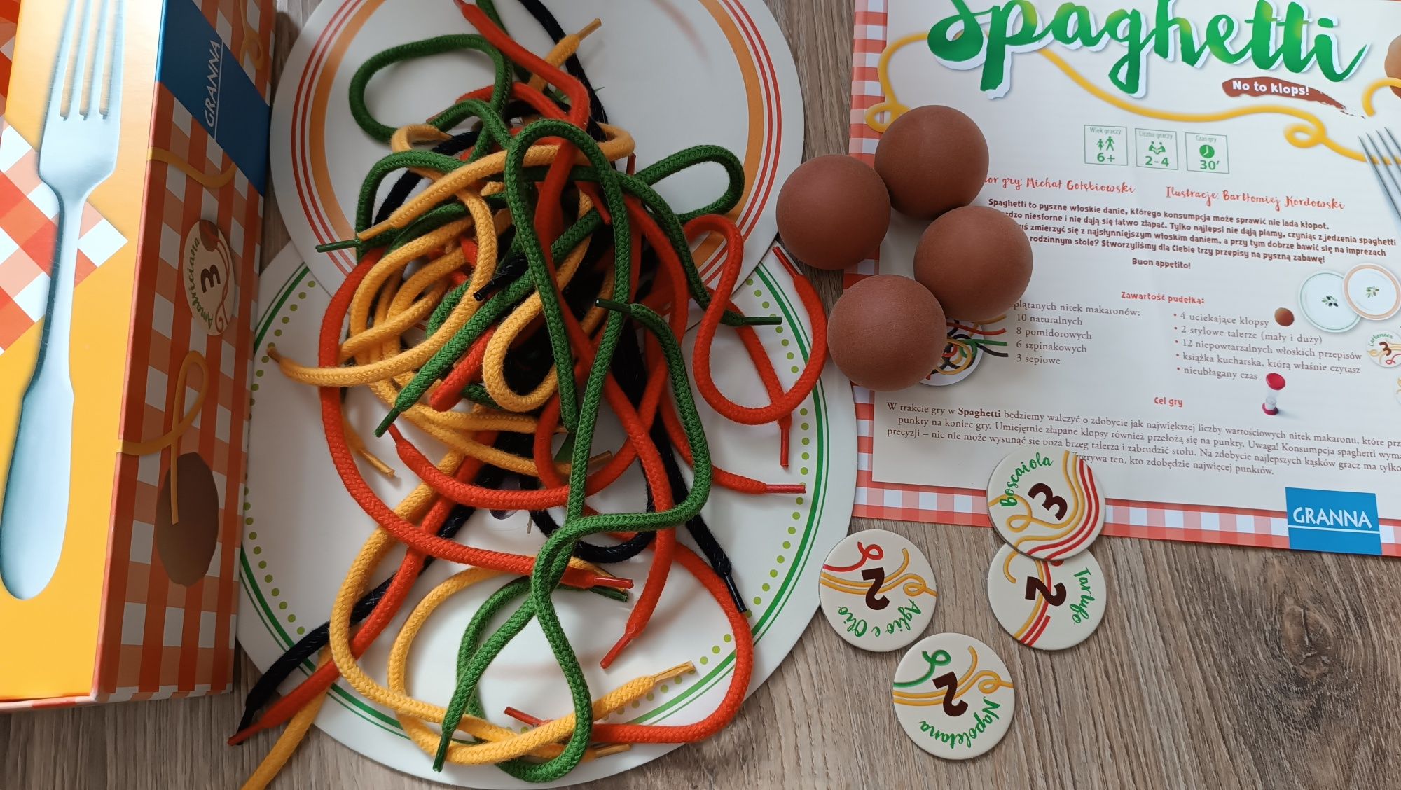 Gra zręcznościowa planszowa Spaghetti, Granna, 6+