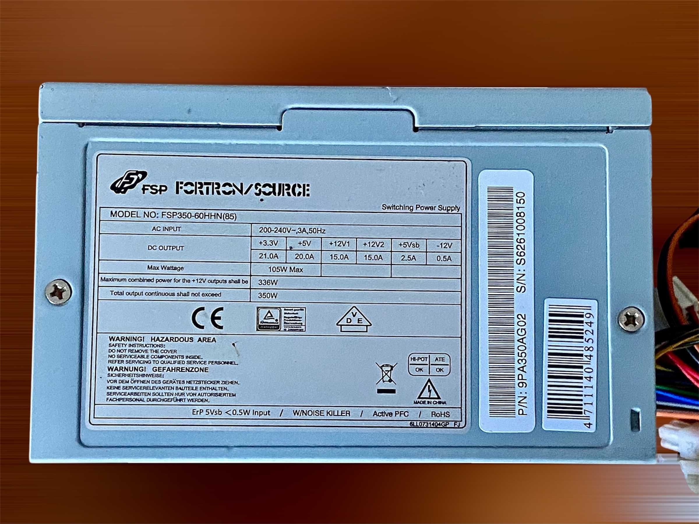 Блок Живлення 350W FSP350-60HHN FORTRON/SOURCE