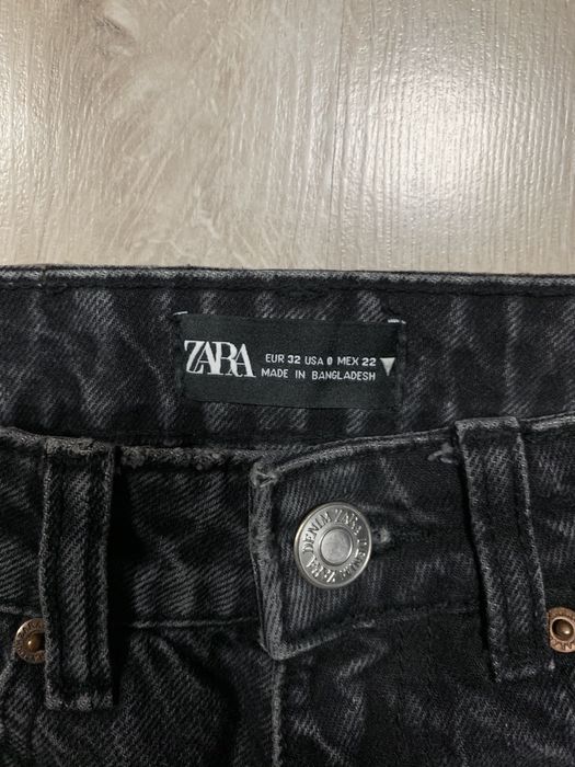 Джинси Zara чорні mom,  carrot fit