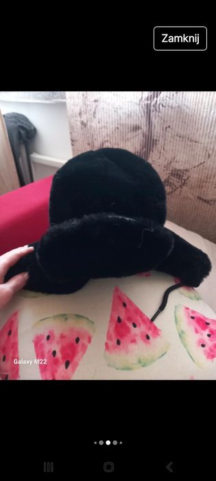 Nowa czapka uszatka rozm M-L