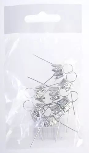Zawieszka do ozdób świątecznych, srebrna, 12 mm (7 sztuk). Pentacolor