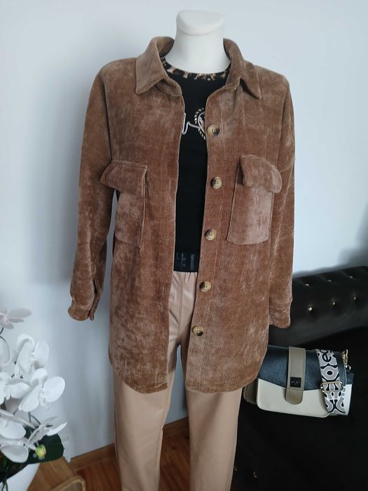 Nowa koszula kurtka S M L narzutka piękny hitowy mega model oversize