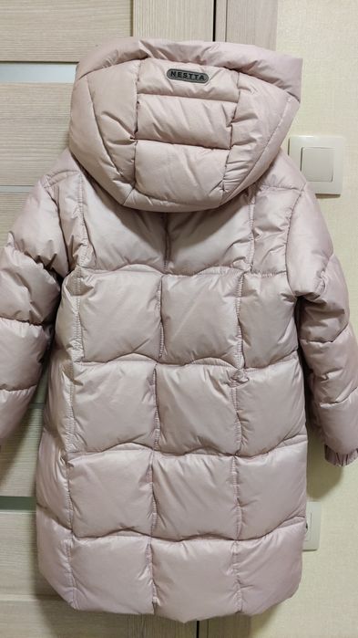 Куртка пальто пуховик зимовий на дівчинку nessta 122