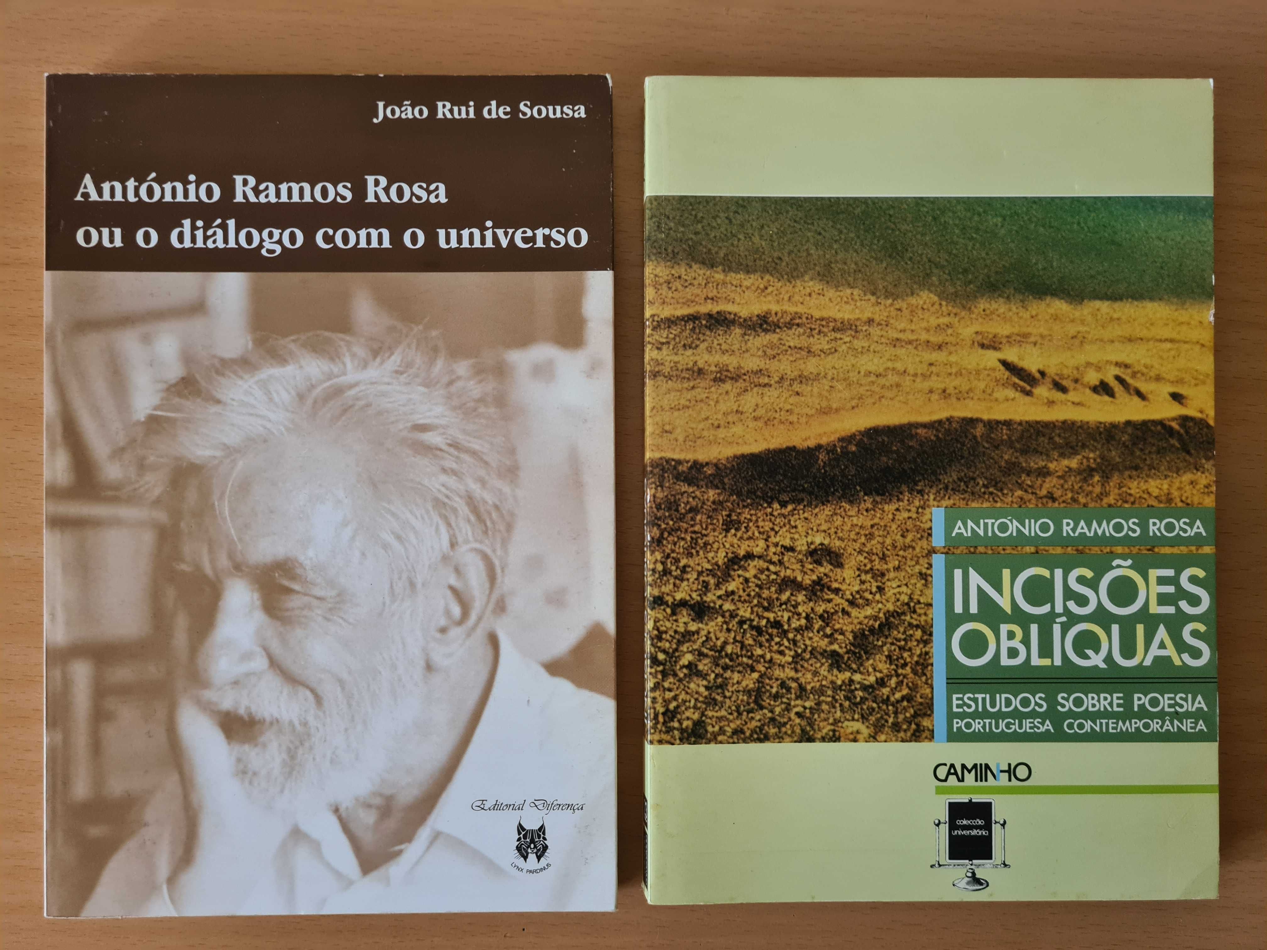 2 livros de e sobre o poeta António Ramos Rosa