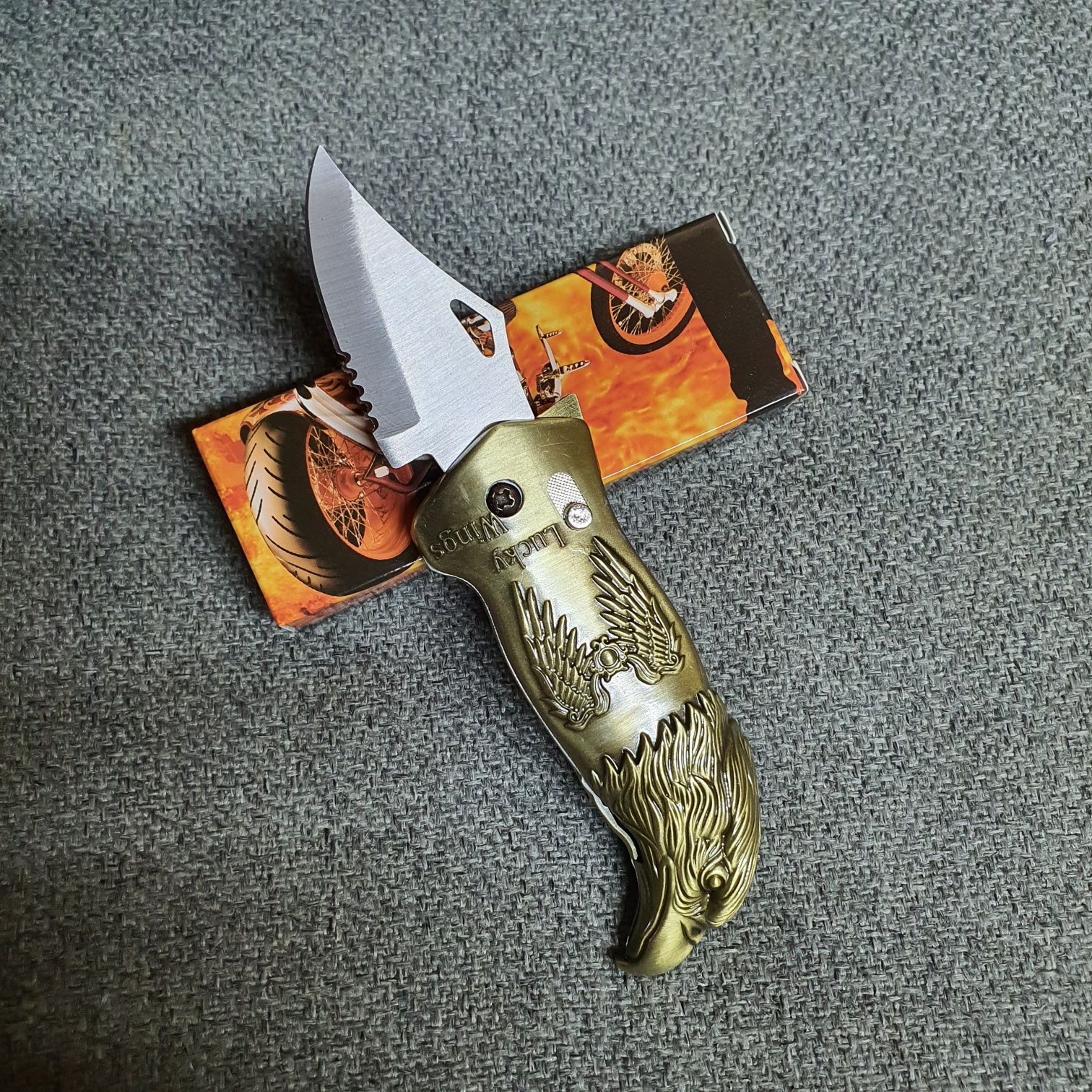 Зажигалка С Ножом Голова Орла