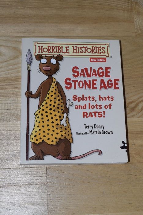Savage Stone age Terry Deary anglojęzyczna