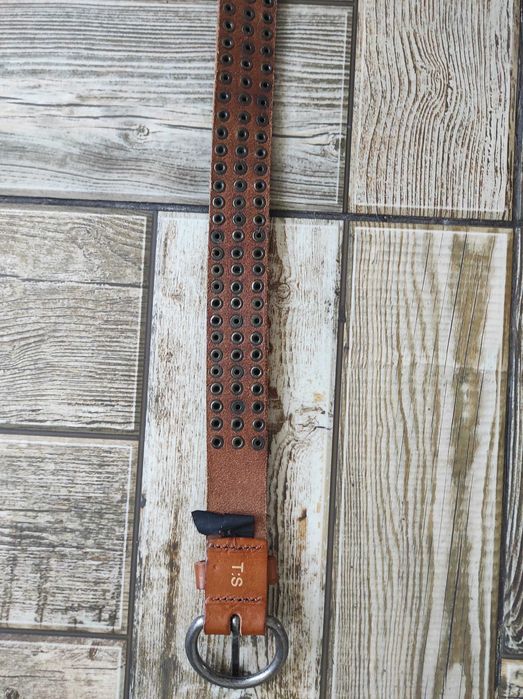 Кожаный ремень с шипами Mango готический рокерский