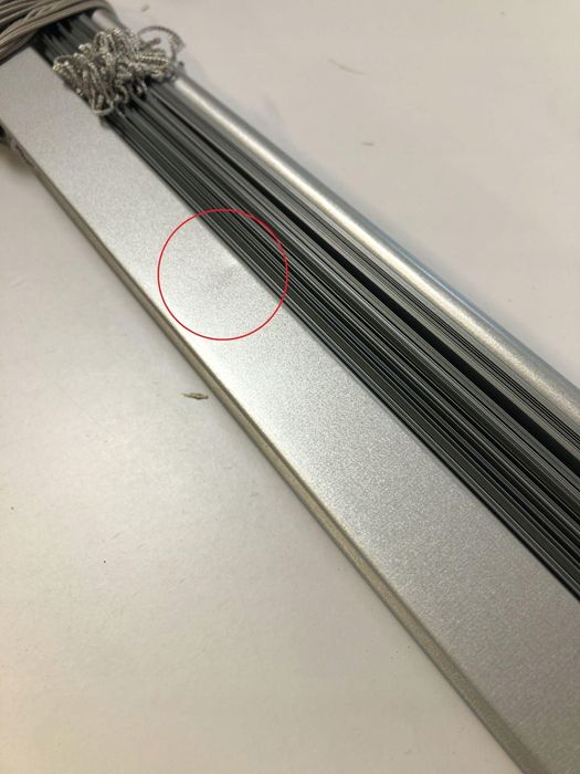 Aluminiowa żaluzja Gardinia srebrna 200x175 cm montaż ściana sufit