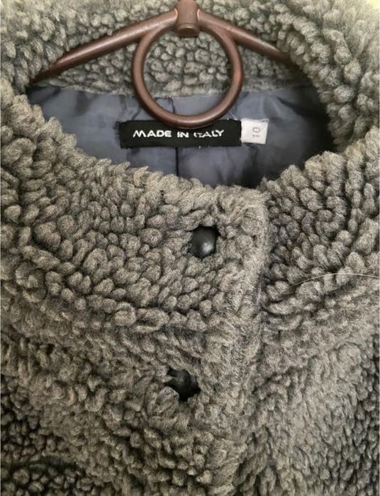 Вкорочена тедді шубка