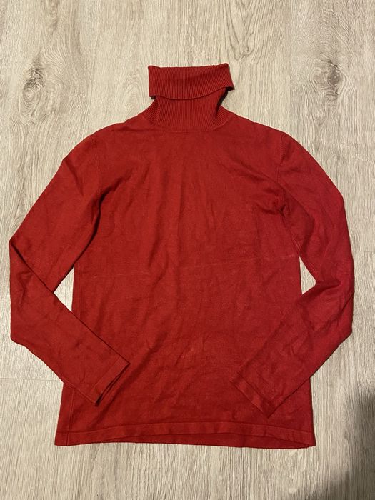 Czerwony golf/sweter z kołnierzykiem Top secret woman