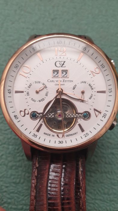 Carl von Zeyten Automatik-Herrenuhr – Open Heart – Made in Germany