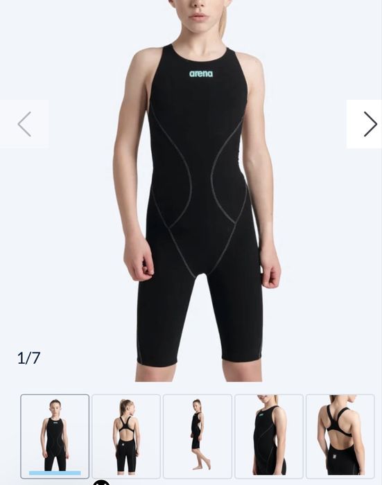 Strój startowy Arena Powerskin Impulso OB JR black- teal