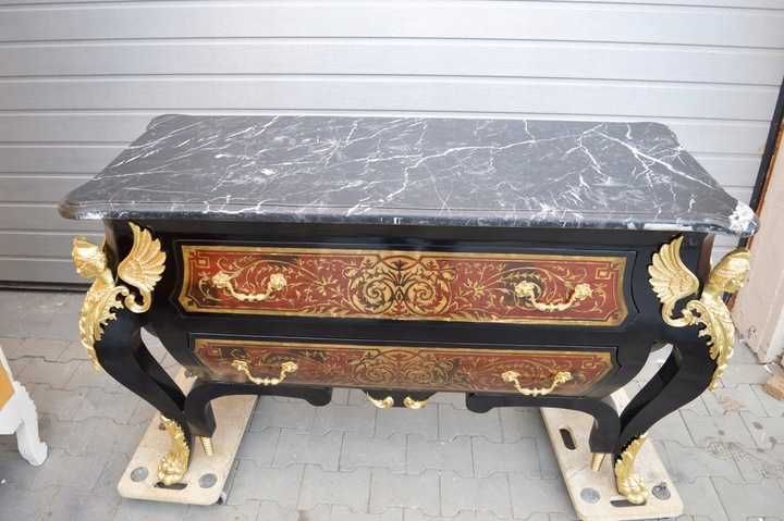 STARA komoda boulle 250KG! SZAFA marmur brąz