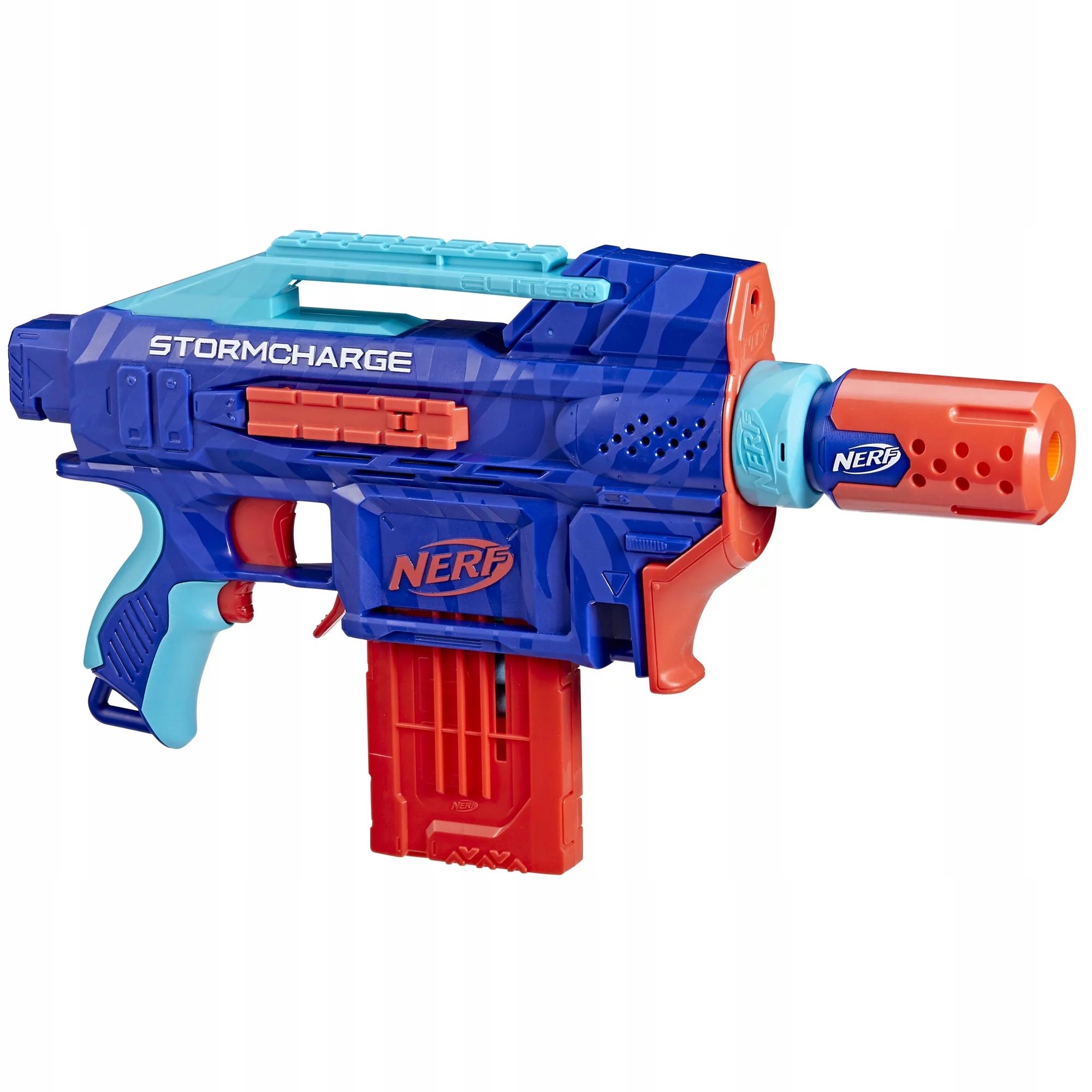 pistolet nerf elite 2.0 automatyczny stormcharge 4w1 + 20 strzałek