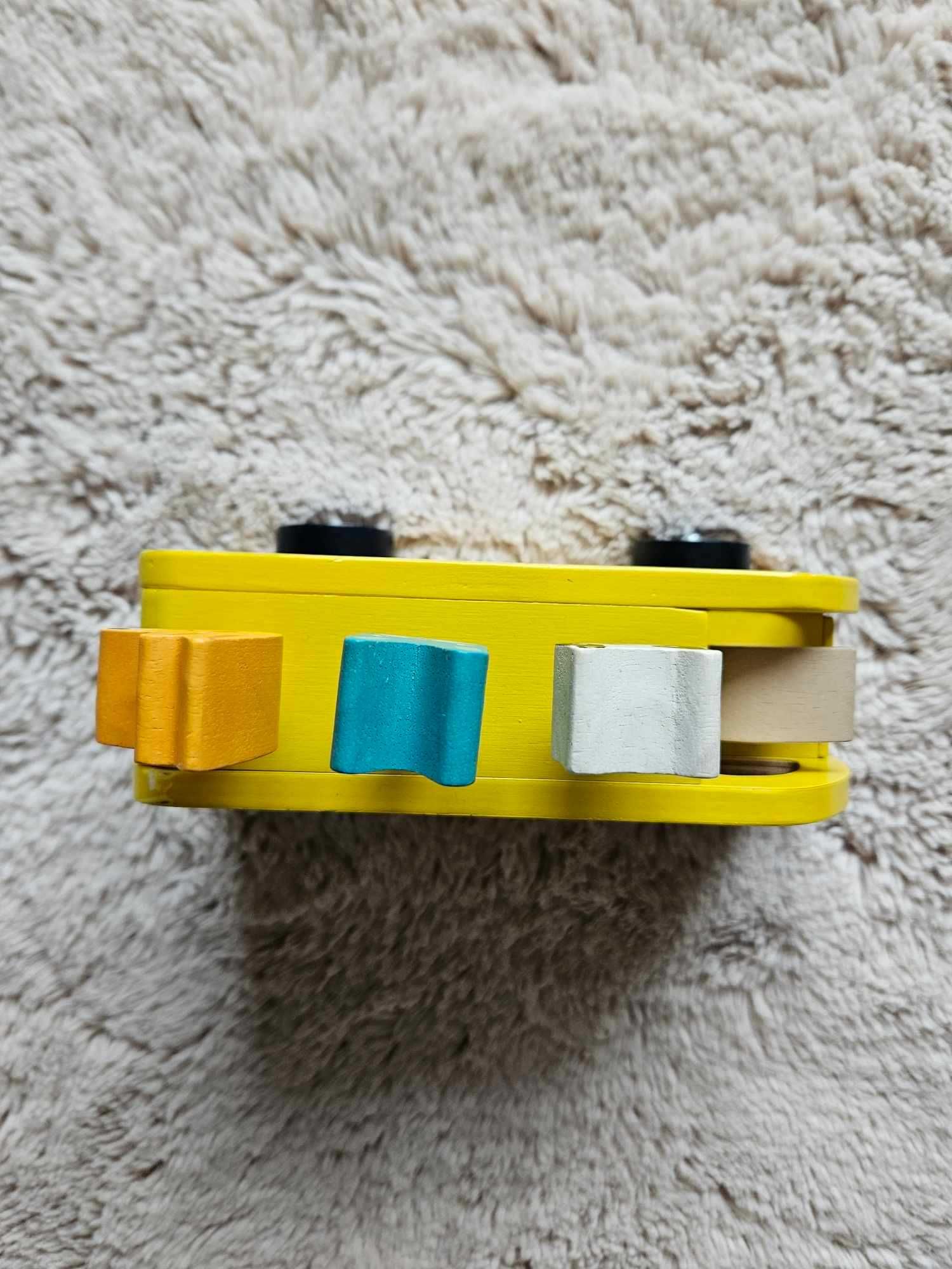 Samochodzik taxi drewniany Tender Leaf Toys