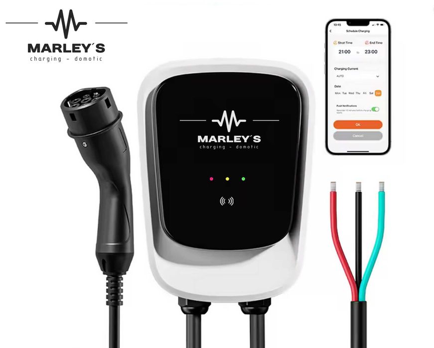Wallbox Carregador - 7 kw - 32 A - APP e Cartões - Eletricos Hibridos