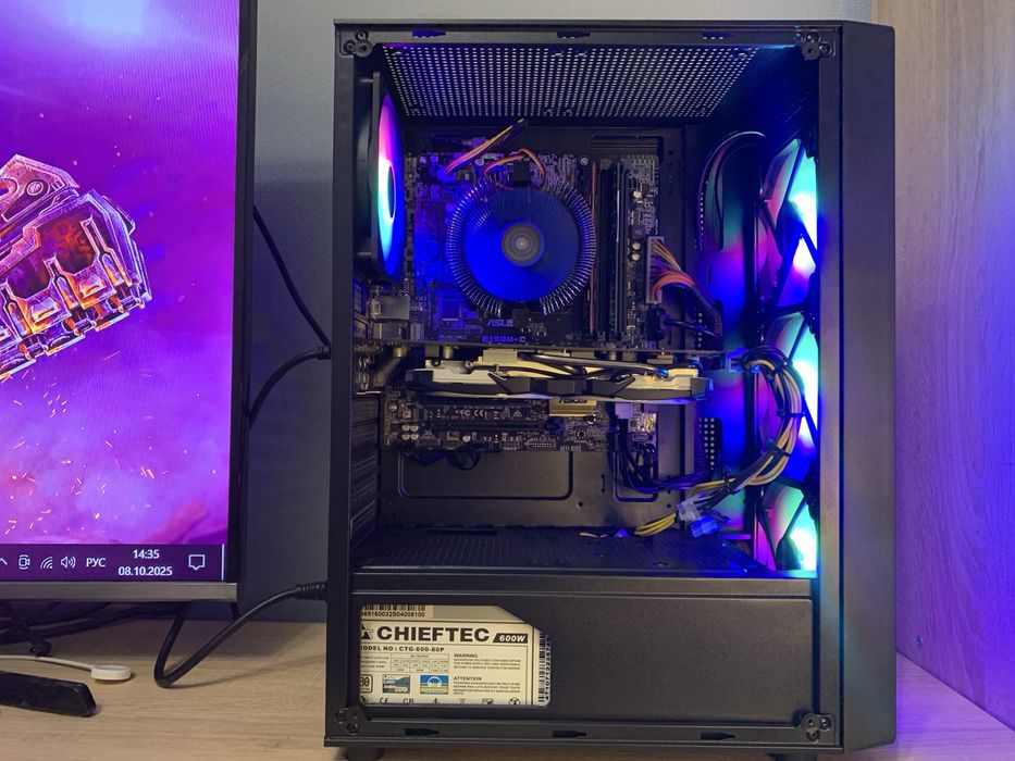 Ігровий Компютер i5-7400/озу 16gb/RX580-8gb/Ssd+Hdd/Игровой Пк