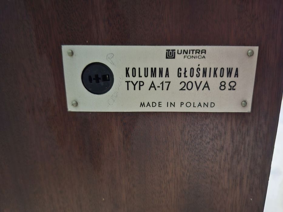 Kolumny głośnikowe unitra fonica typ A-17 20VA