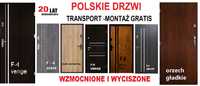 Polskie drzwi DO MIESZKANIA w bloku-wejściowe zewnętrzne Z MONTAŻEM.