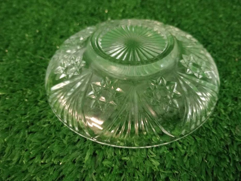 SALATERKA KOMPLET 6szt MISEK SZKLANE okrągłe 10cm Piękny Wzór NrD99