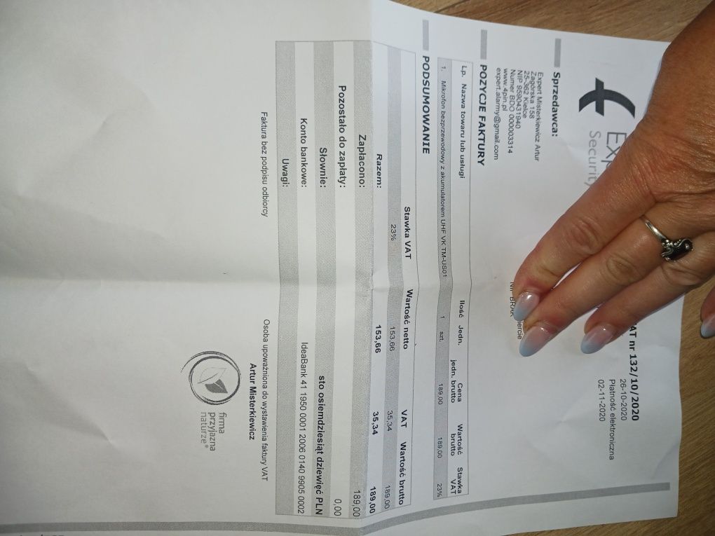 Profesjonalny mikrofon bezprzewodowy z akumulatorem uhf nowy