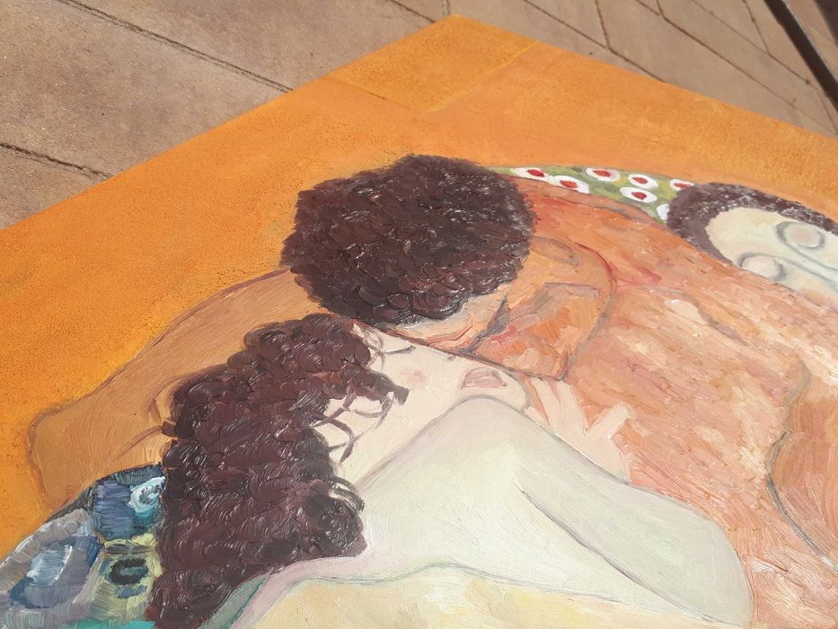 Obraz olejny na płótnie Gustav Klimt "Rodzina"