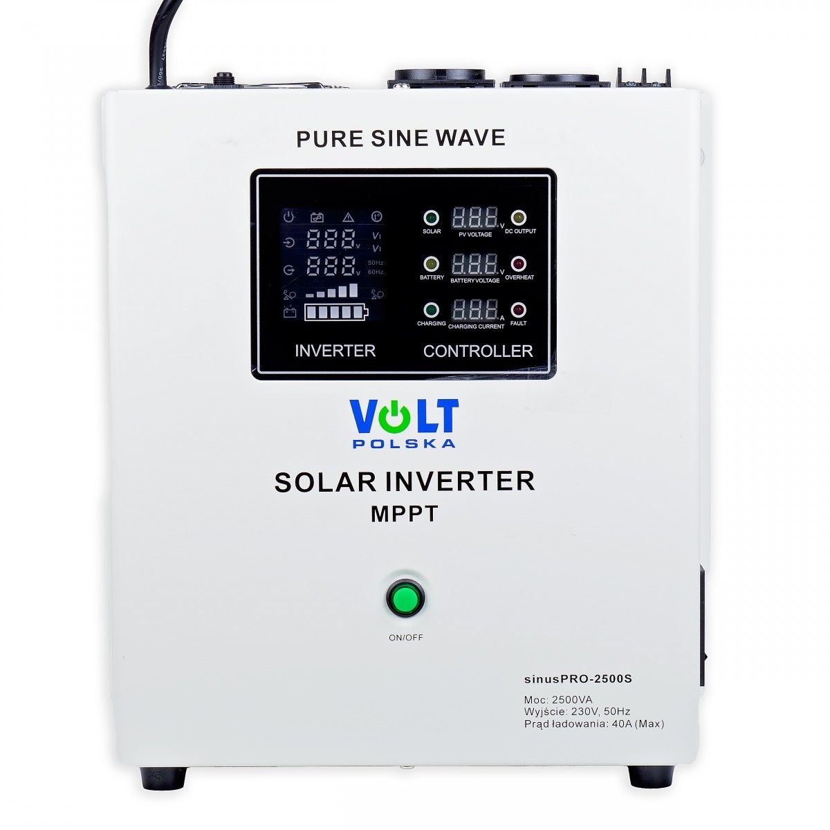 Inwerter solarny Sinus Pro 2500S 24v 2.5kw 40a MPPT off grid