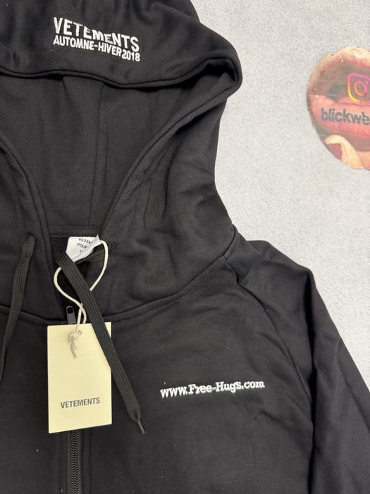 Зип худи Vetements Free hugs M L