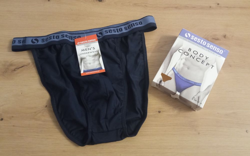 majtki slipki męskie sesto senso tanga SM04 granat rozmiar XL nowe