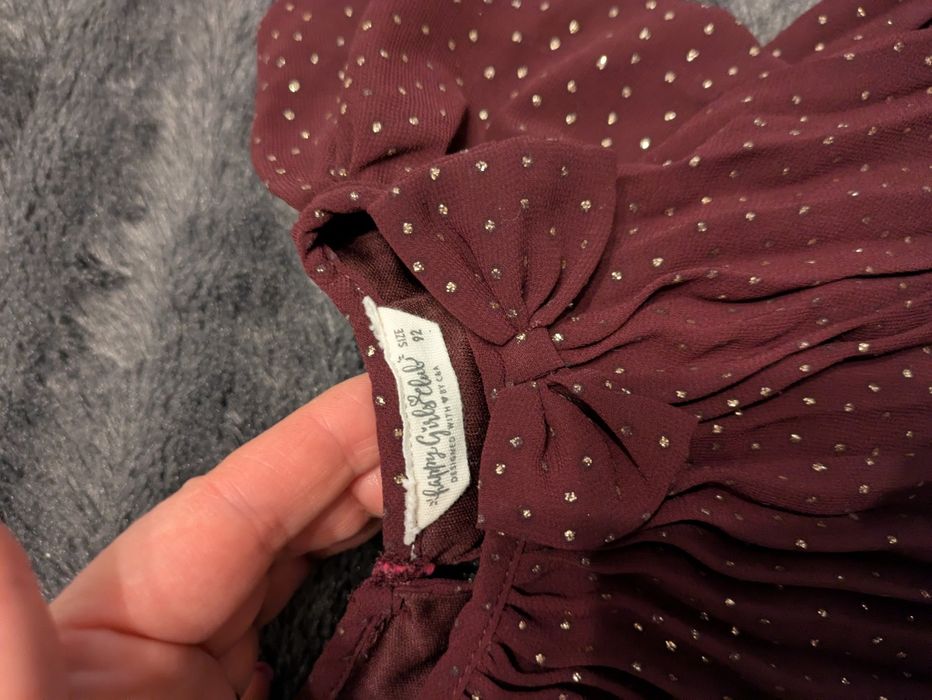 Paka zimowych ubrań dla dziewczynki rozmiar 92