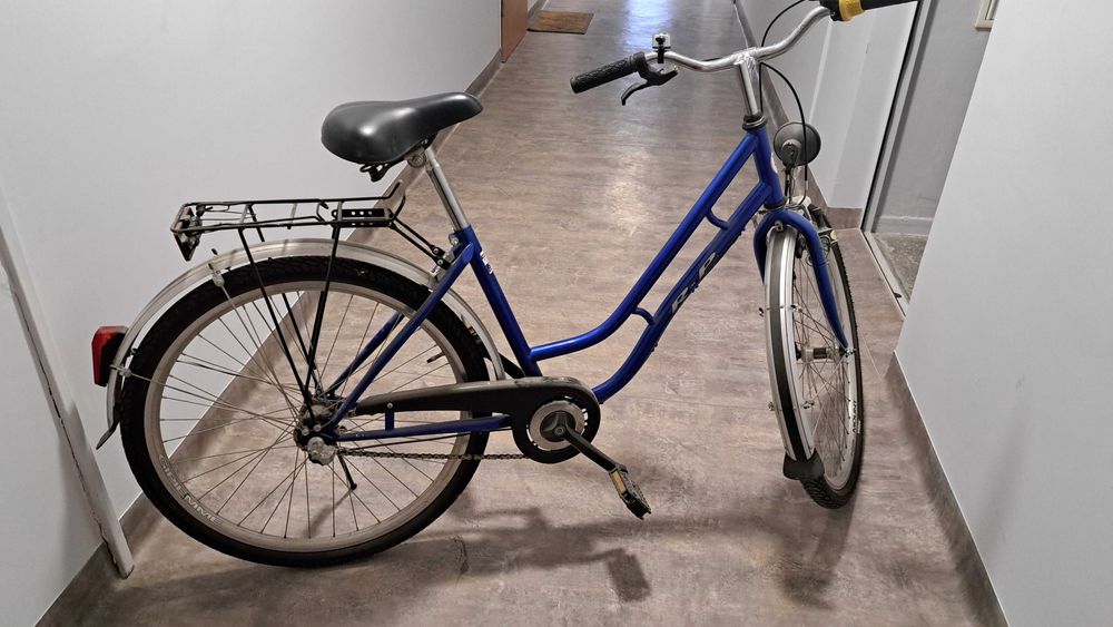 Rower damski miejski niebieski