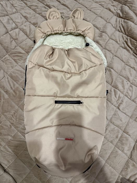 Комплект конверт+муфта рукавички Z&D Zdrowe Dziecko (Польща) зимовий
