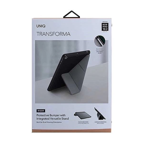 Etui UNIQ Transforma Rigor na iPad 10.2" 2019 (7 gen.) - czarne